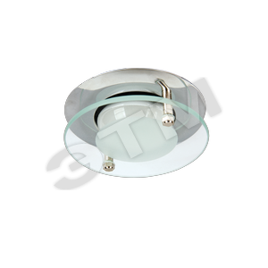 Светильник НВО-60w R50 E14 хром с декоративным стеклом (AMBER 50205) - КОМТЕХ