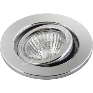 Светильник ИВО-35w 12в GU4 поворотный хром (CARINA 35105) - КОМТЕХ