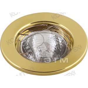 Светильник ИВО-50w 12в GU5.3 неповоротный золото (CARINA 51004 prom) - КОМТЕХ