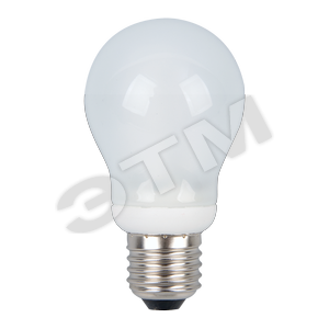Лампа энергосберегающая КЛЛ 9/827 E27 D55x105 шар (CE A MINI 9/827 E27) - КОМТЕХ