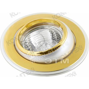 Светильник ИВО-50w 12в GU5.3 поворотный матовый хром/хром/матовый хром (CORONA 51221) - КОМТЕХ