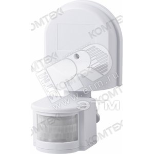 Датчик ИК настенный 1200w 180град. 12м IP44 белый (ДД-ИК 501) - КОМТЕХ