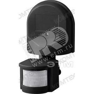 Датчик ИК наст.1200w,180°,12м.IP44,чер.Комтех (ДД-ИК 502) - КОМТЕХ