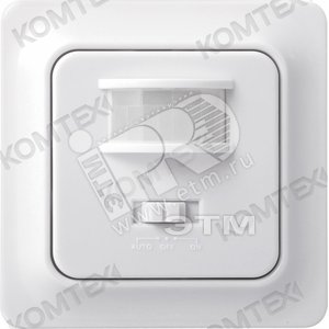 Датчик ИК встраиваемый 500w 140град. 10м IP20 белый (ДД-ИК 601) - КОМТЕХ