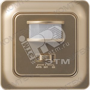 Датчик ИК встраиваемый 500w 140град. 10м.IP20 золото (ДД-ИК 604) - КОМТЕХ