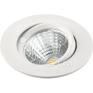 Светильник светодиодный ДВО-5w 4000К 450Лм IP20   круглый матовый белый (GELIO 05101 4000К) - КОМТЕХ