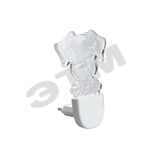 Ночник GLOW L 0.3w,LED,жел.корп.бел.Comtech (513901) - КОМТЕХ