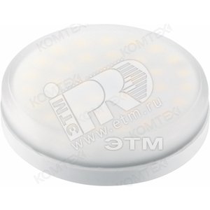 Лампа светодиодная LED 7вт GX53 белый таблетка (LED F 7/4500К GX53) - КОМТЕХ