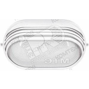 Светильник НПП-100w овал,козырек,терм.IP54 Comtech (LUNA603301бел.) - КОМТЕХ