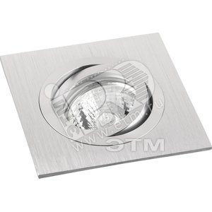 Светильник ИВО-50w 12в GU5.3 квадрат пов алюминий текстура (PROTEI 51471) - КОМТЕХ