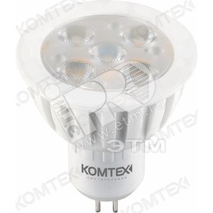 Лампа светодиодная LED 5вт 220в GU5.3 белый керамика (СДЛ-кер-5/845 220В GU5,3) - КОМТЕХ