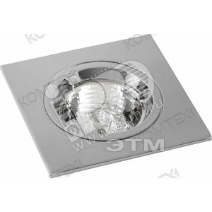 Светильник ИВО-50w 12в GU5.3 квадратный хром (TERRA 51205) - КОМТЕХ