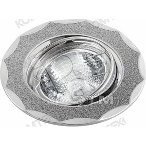 Светильник ИВО-35w 12в,GU4,повор.хр/сереб/хр.     Comtech (VOLANS 35157) - КОМТЕХ