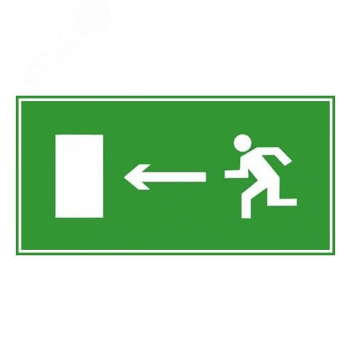 Эвакуационный знак ЭП03 Налево‘‘ 140x280 мм (ЭП03 140280)