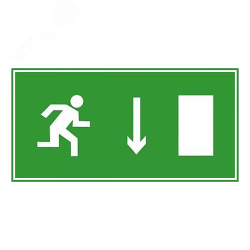 Наклейка аксессуар для эвакуационного светильника ЭП08 Выход (правосторонний) 140x280 мм