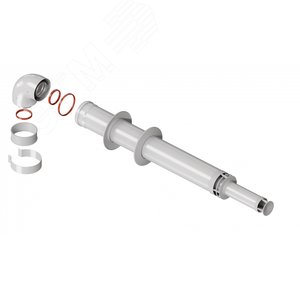 Дымоход коаксиальный d  60/100 L 750 антиобледенительное исполнение - Kiturami, артикул E91E900066