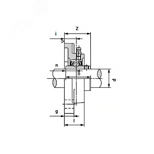 Подшипниковый узел UCF209 ISKRA - фото 3