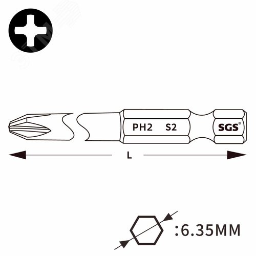Бита PH1х110мм - фото 2