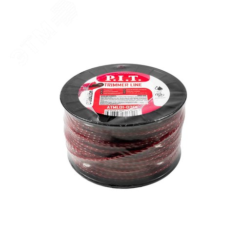 Леска для триммеров двухцветная  3LB 3,0 мм, бухта 180м - P.I.T.