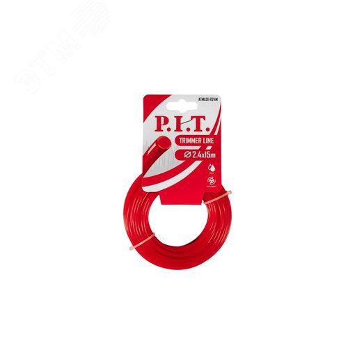 Леска для триммеров круг  15 м x 2,4 мм, картон - P.I.T.