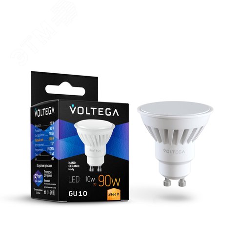 Лампа светодиодная Ceramics MR16 10W 2800K GU10 - артикул VG1-S1GU10warm10W-C