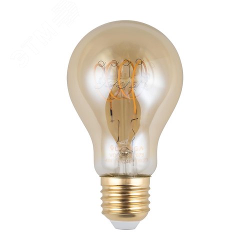 Лампа светодиодная Loft Led A60 4W 2800K E27 DIM - фото 5