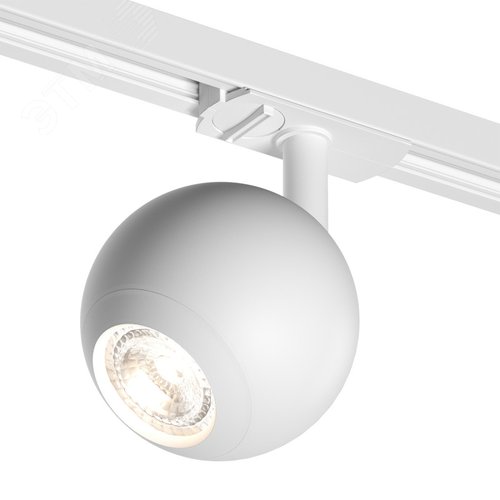 Светильник трековый IP20 15 Вт GU10 бел. алюм. DENKIRS DK6070-WH - DENKIRS