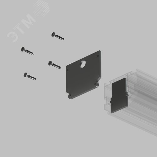 Комплект торцевых заглушек для трека SMART ONE - фото 2