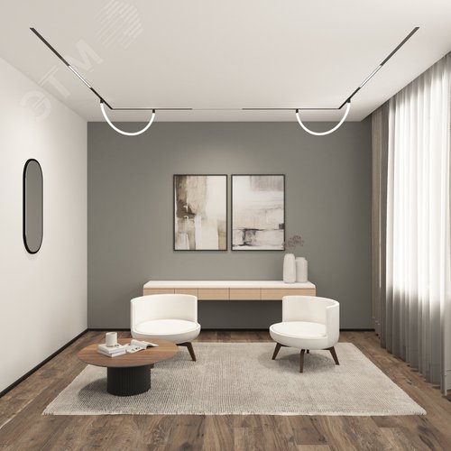 Светильник линейный SMART LINEAR 27 Вт DIM 3000 К-6000 К черн. DENKIRS DK8005-BK - фото 2