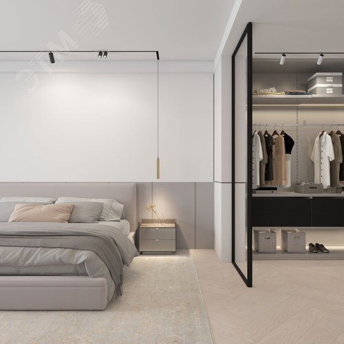 Светильник подвесной SMART HANG 9 Вт DIM 2700 К-6000 К матовый золотой с черн - фото 5