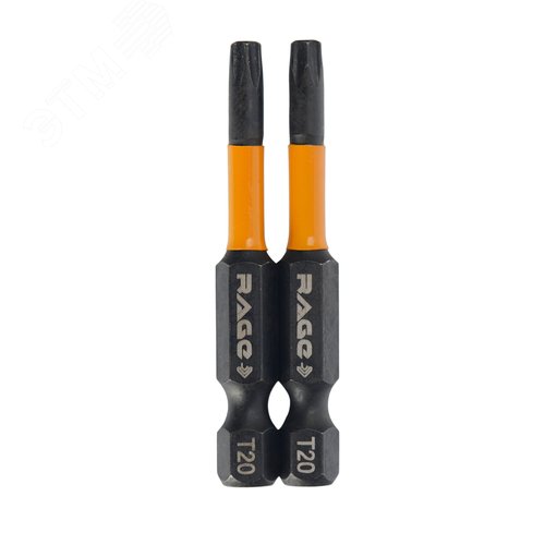 Набор бит торсионных TORX T20 S2 х 50 мм 2шт. - Rage, артикул 554147