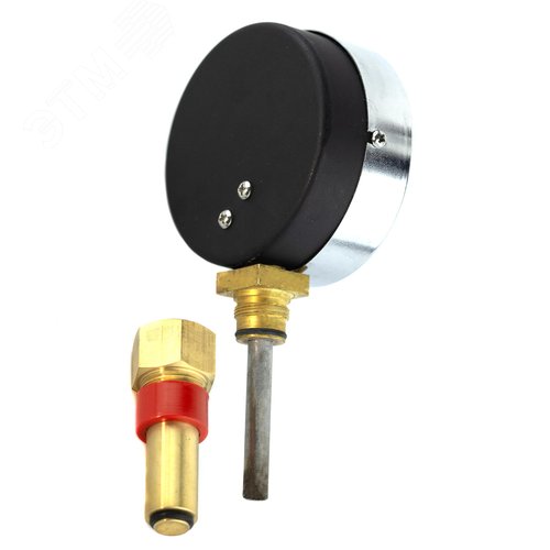 Термоманометр МПТ 0-120С 0-0.6 МПа кт.2.5 d.80 IP40 G1/2 РШ L46 - фото 3