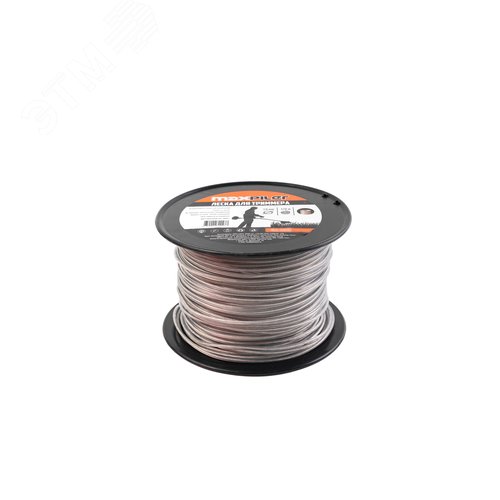 Леска для триммеров  3.0мм 3LB, металлический сердечник, 102м - P.I.T.