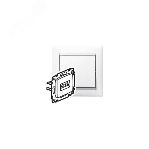 Розетка компьютерная RJ45 категория 5Е UTP с захватами белый VALENA DIY - Legrand