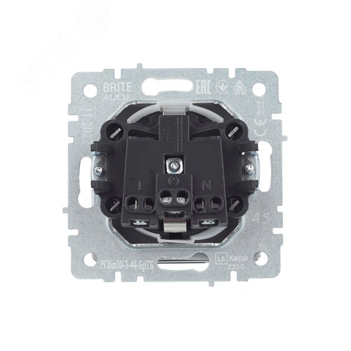 BRITE Розетка с заземлением с защитными шторками и крышкой 16А IP44 РСбш10-3-44-БрТБ темная бронза - фото 7