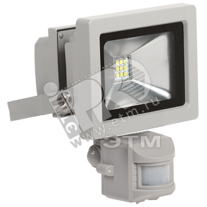 Прожектор светодиодный ДО-10w с ИК датчиком 6500К 800Лм IP44