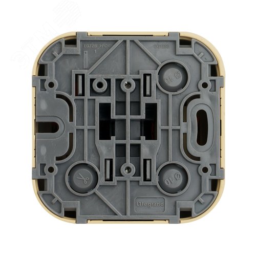 Выключатель 1-клавишный для открытой установки проходной 10А дерево QUTEO 2