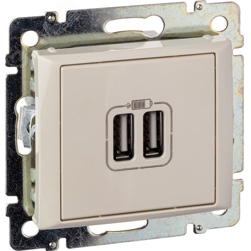Розетка USB A+A 15Вт слоновая кость VALENA - IEK (ИЭК)