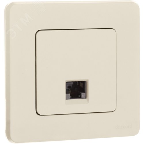 Розетка компьютерная RJ45 категория 6 UTP слоновая кость INSPIRIA - фото 2