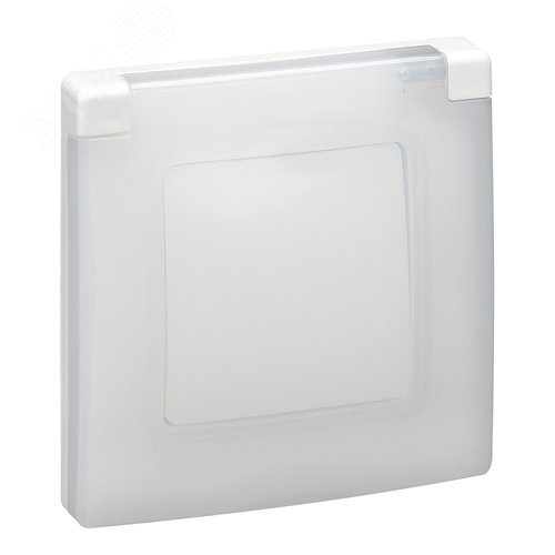 Рамка 1-местная с защитной крышкой IP44 белый ETIKA - фото 2