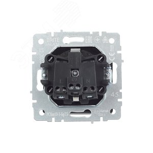 BRITE Розетка с заземлением с защитными шторками и крышкой 16А IP20 РСбш10-3-БрТБ темная бронза - фото 7