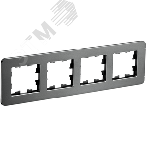 BRITE Рамка 4 поста РУ-4-1-Бр металл титан RE IEK - IEK (ИЭК)