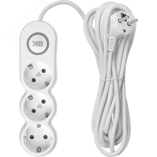 Удлинитель бытовой У03В 3 места 2P+PE/5м 3х1.5мм2 16А/250В UNO 3