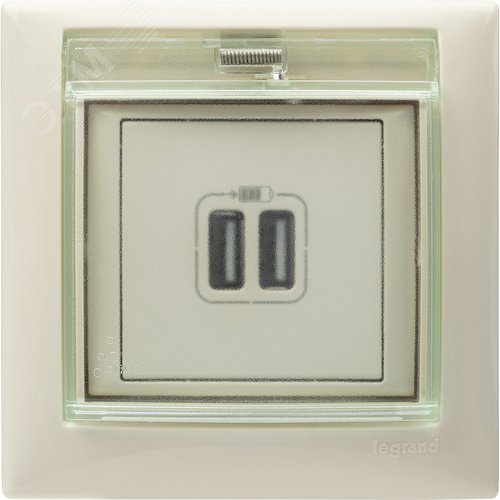 Розетка USB A+A 15Вт слоновая кость VALENA - фото 3