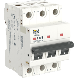 ARMAT Авт. выкл. M06N-DC 3P K 3А IEK | AR-M06N-3-K003DC | IEK - IEK (ИЭК)