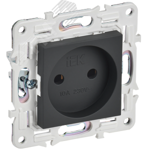 SKANDY Розетка без заземления без защитных шторок 10А SK-R02G графит IEK - IEK (ИЭК)