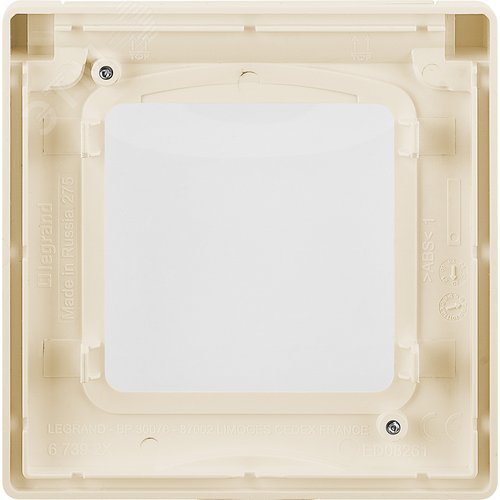 Рамка с защитной крышкой IP 44 Inspiria слоновая кость | 673921 | Legrand - фото 2