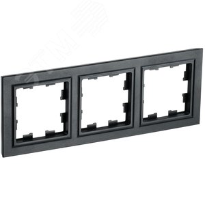 BRITE Рамка 3 поста РУ-3-БрЧ черный - IEK (ИЭК)