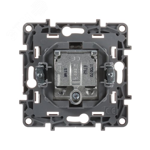 Розетка двойная TV+SAT тип звезда белый ETIKA 2