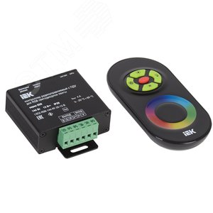 Контроллер с ПДУ радио RGB 3 канала 12В 4А 144Вт черный - IEK (ИЭК)